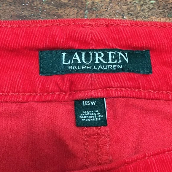 NWT LAUREN Ralph Lauren Premier Straight Corduroy Pants - Picture 2 of 7